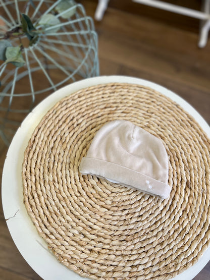 Cappellino ciniglia Beige