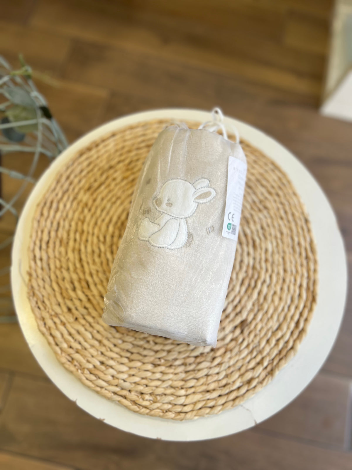 Copertina in pile Bunny beige