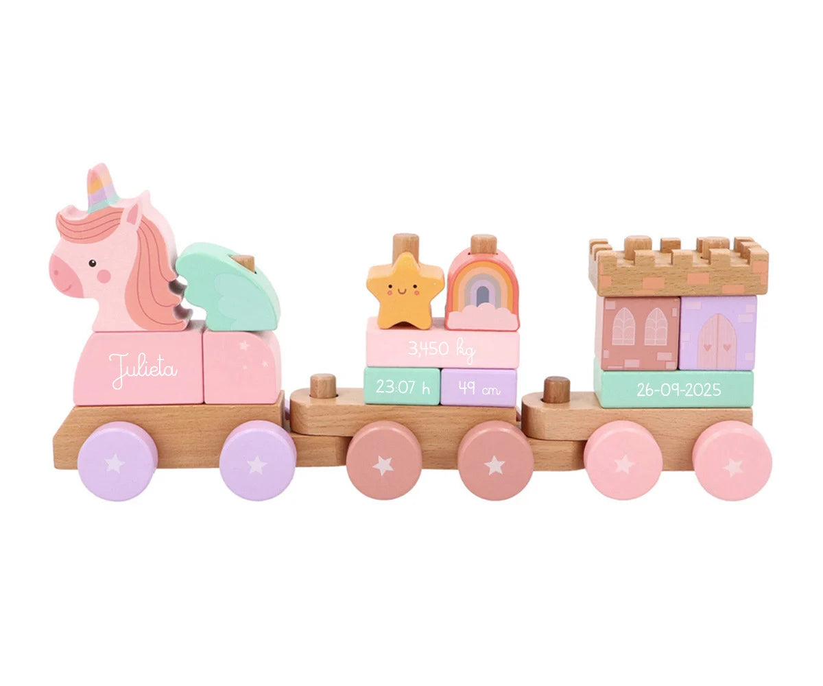 Trenino Legno Monneka Magic World Personalizzabile