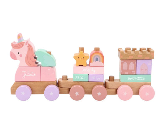 Trenino Legno Monneka Magic World Personalizzabile