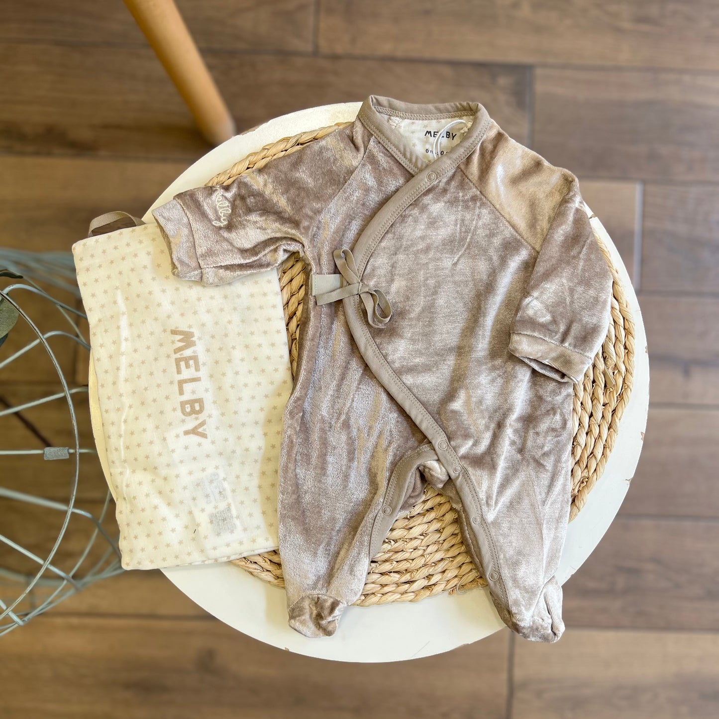 Tutina in ciniglia Soft Bamboo Beige Pietra
