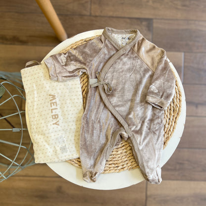 Tutina in ciniglia Soft Bamboo Beige Pietra