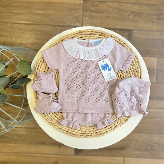 Completo 4 pezzi in filo estivo Malva