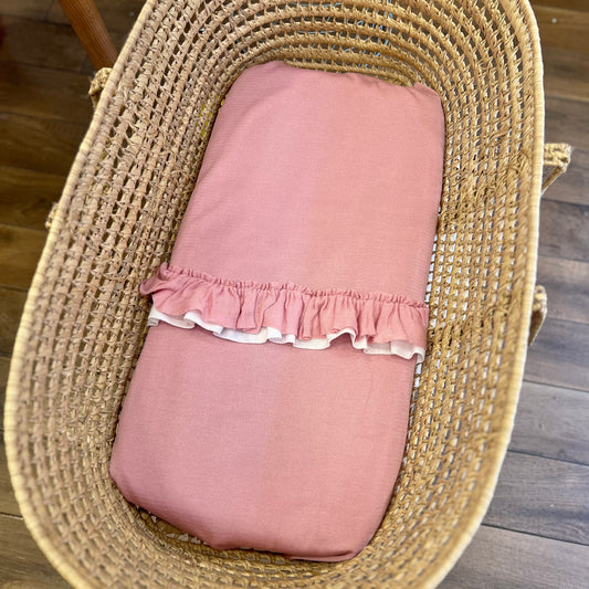 Coperta Rouches in filo Rosa