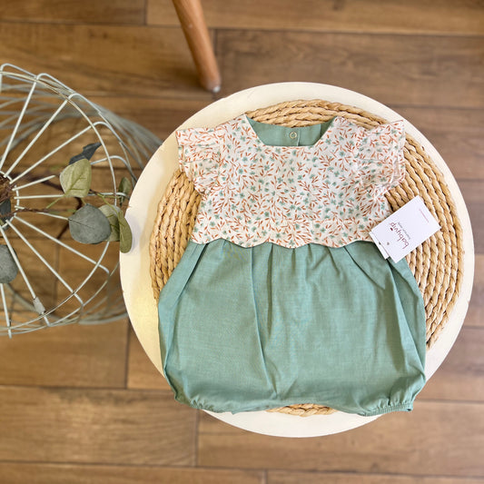 Pagliaccetto con colletto Verde