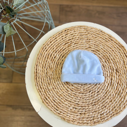 Cappellino ciniglia Celeste