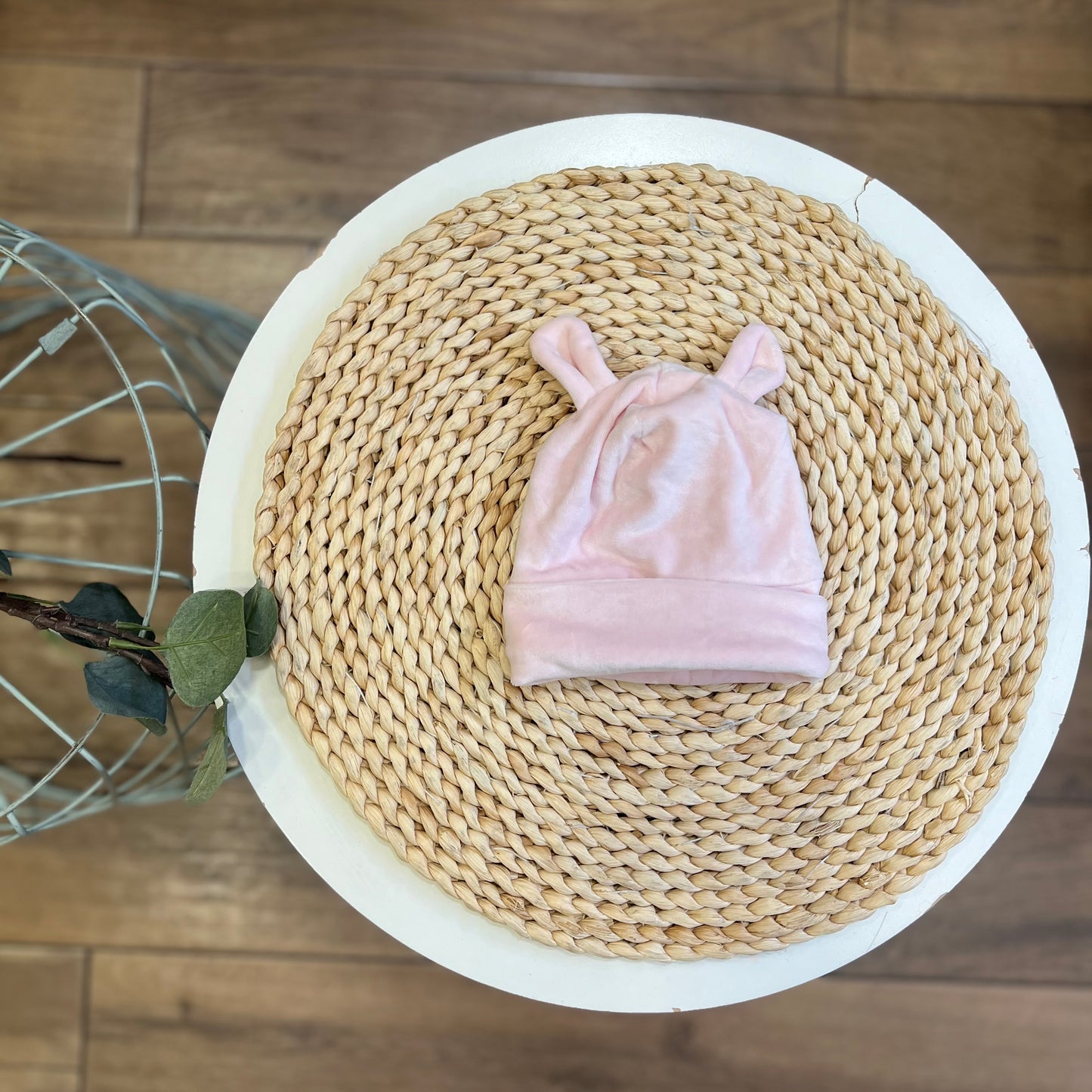 Cappellino ciniglia rosa