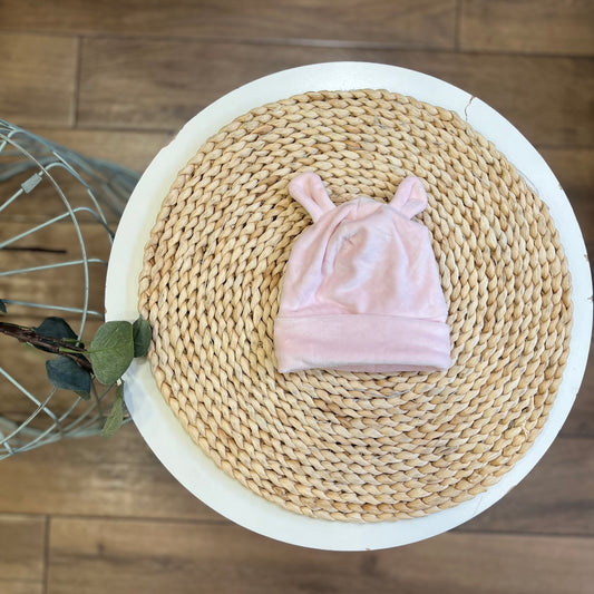 Cappellino ciniglia rosa