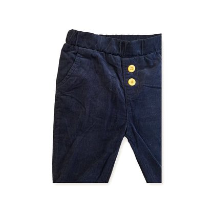 Pantalone a costine blu