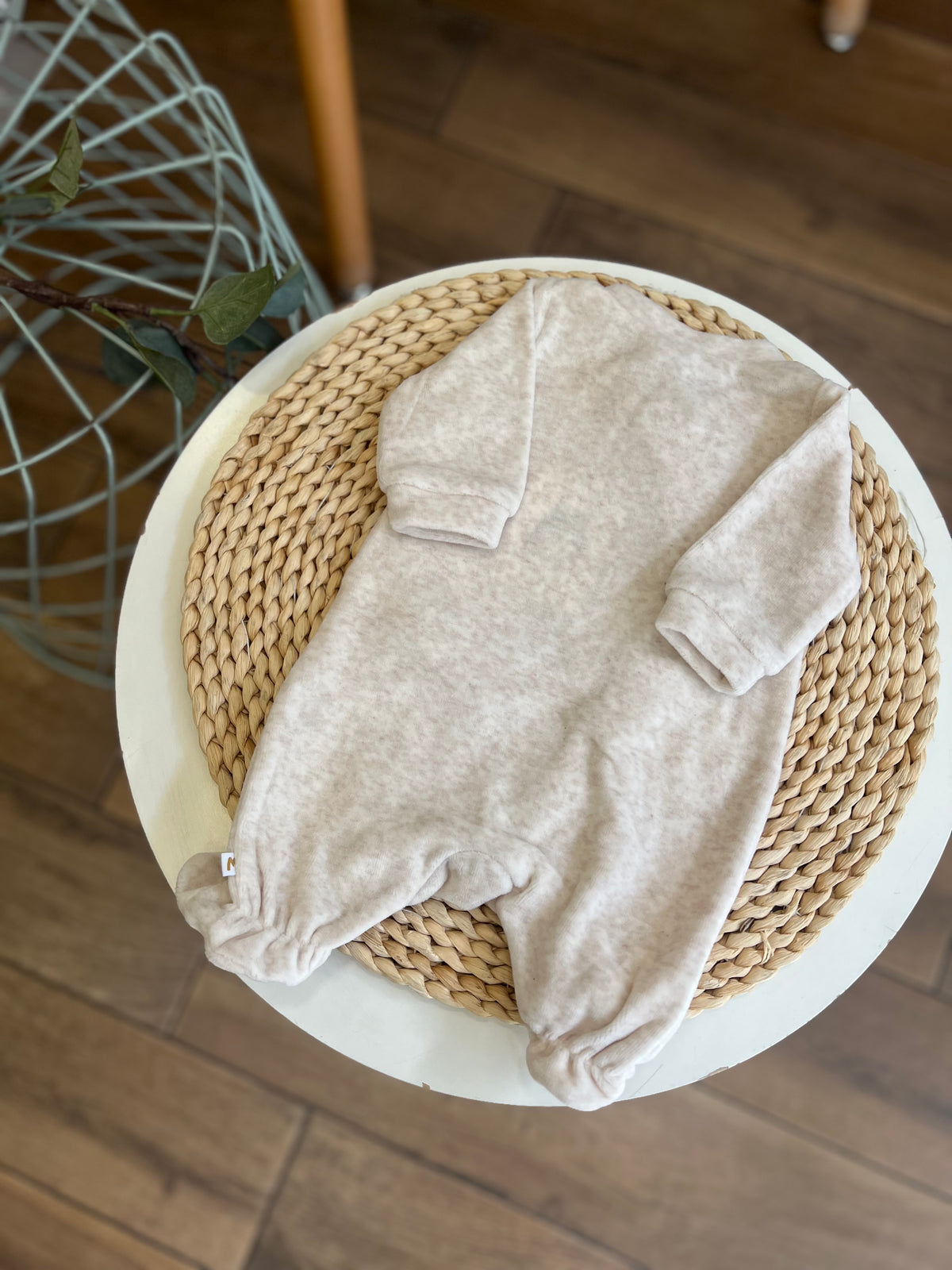 Tutina ciniglia We are family beige