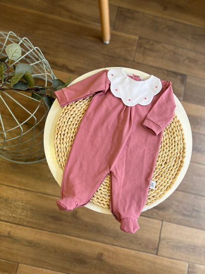 Tutina con colletto Nuvola Pois