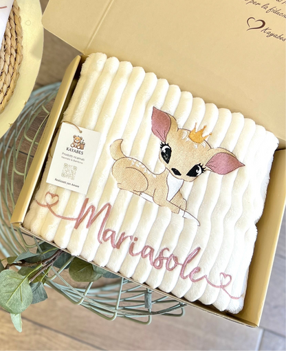 Copertina carrozzina personalizzata con disegno e nome