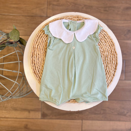 Pagliaccetto in cotone Salvia