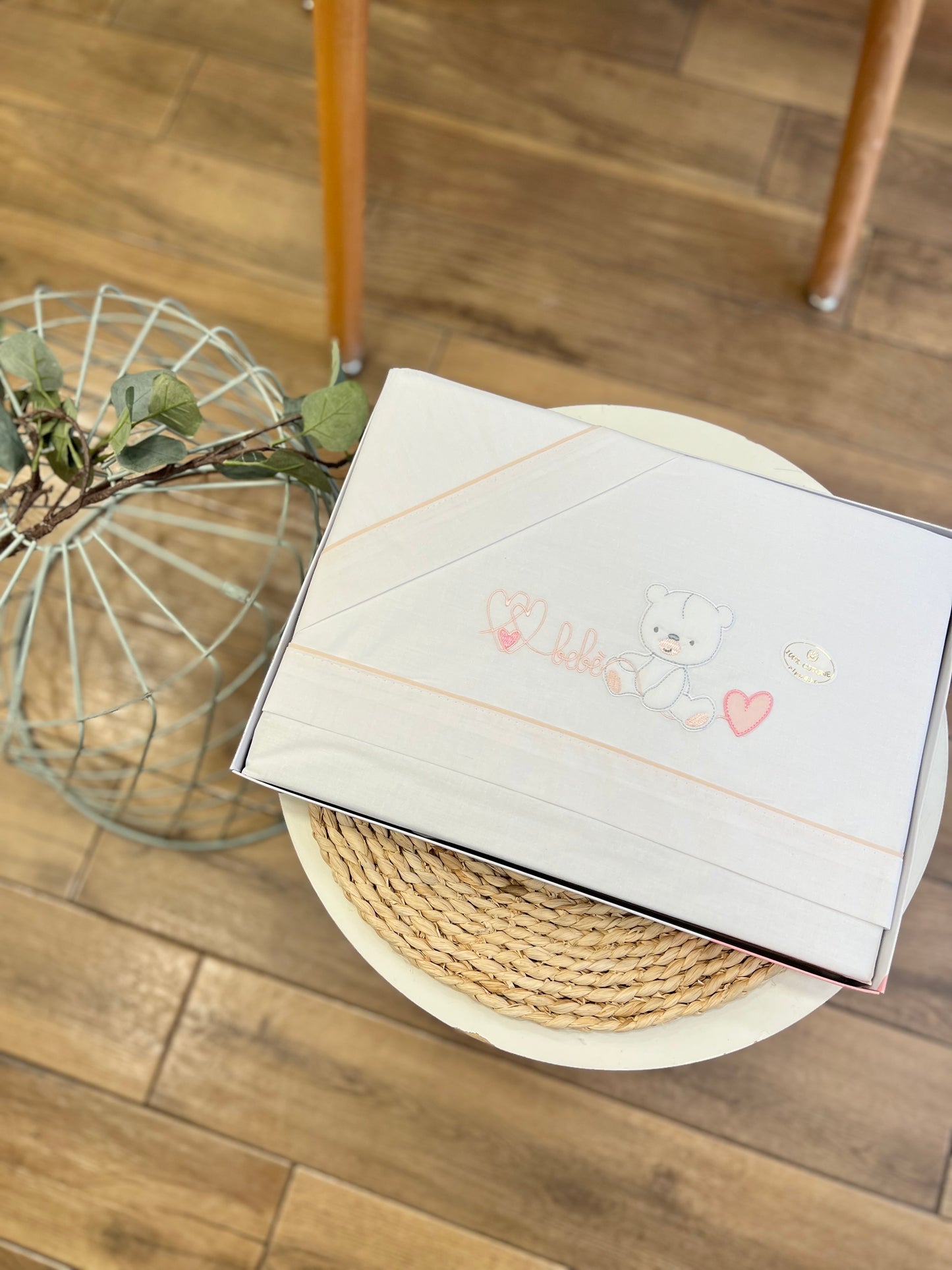 Set carrozzina Orsetto Baby Rosa