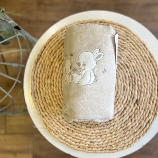Copertina in pile Bunny beige