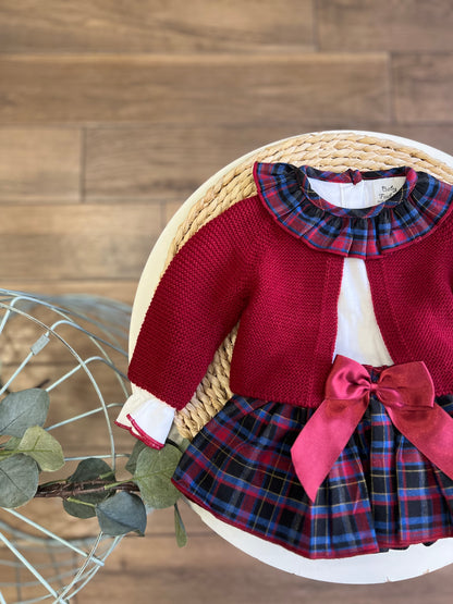 Completo 3 pezzi Tartan