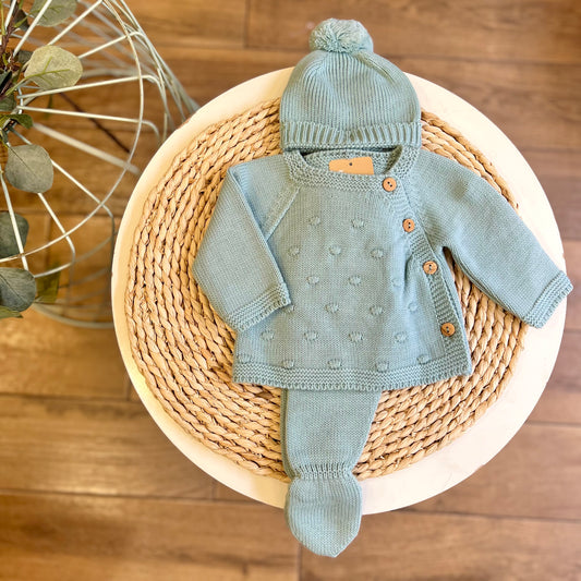 Completo invernale con cappellino Verde