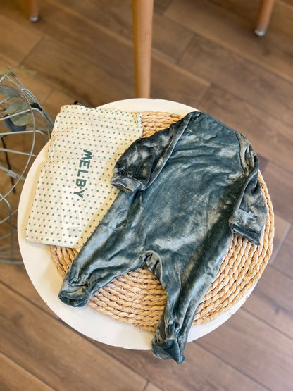 Tutina in ciniglia Soft Bamboo Verde