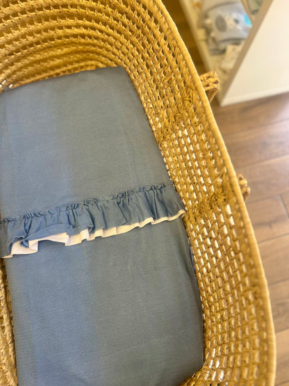 Coperta Rouches in filo Blu