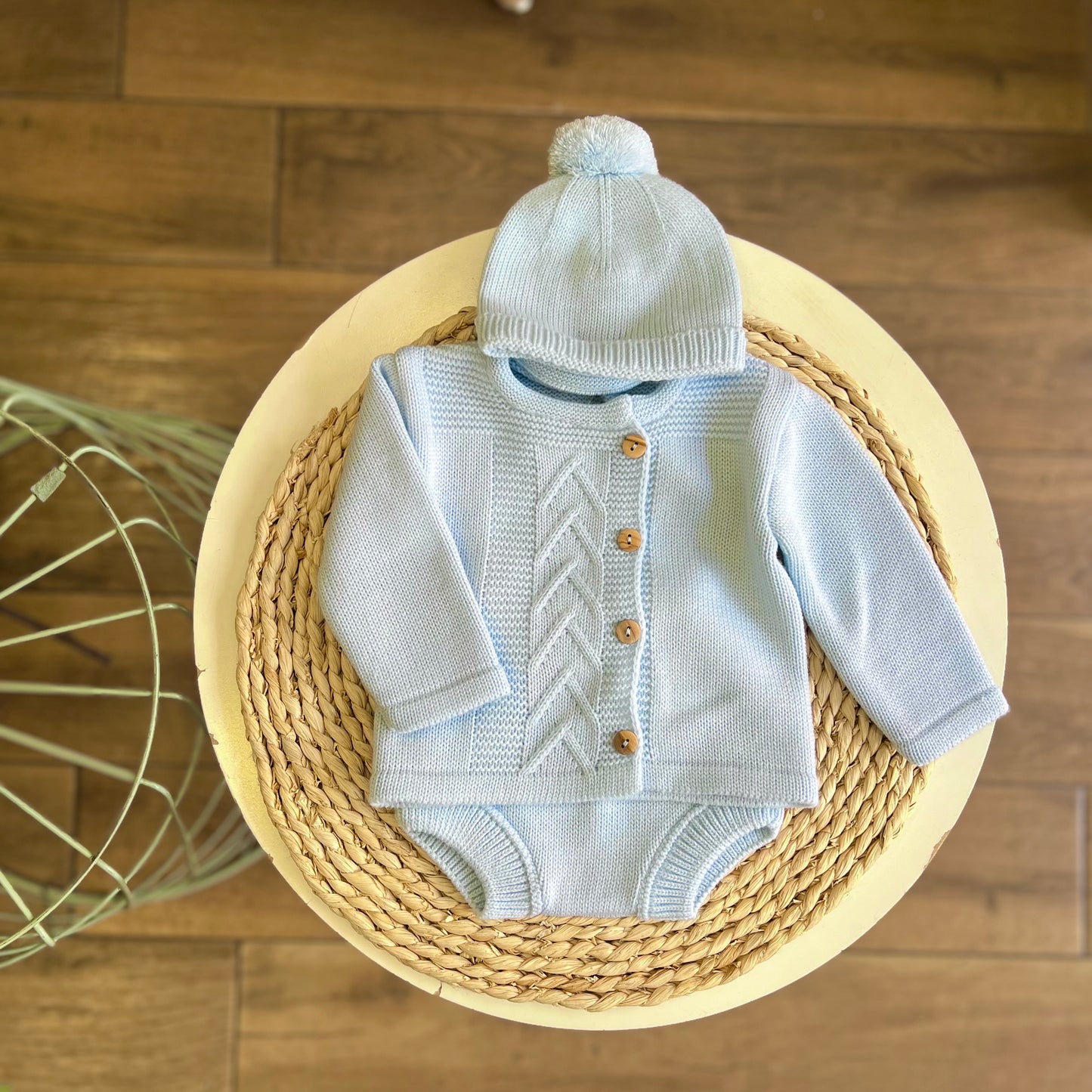 Completo invernale Celeste con cappellino