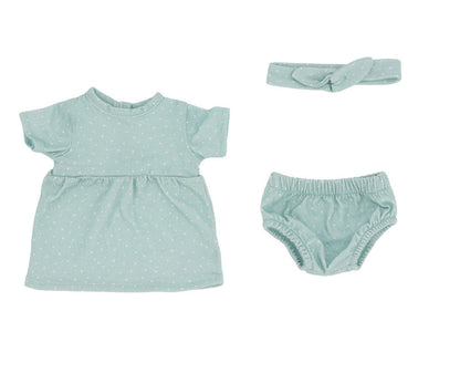 Bambola Helena con Vestitino Dots Sage