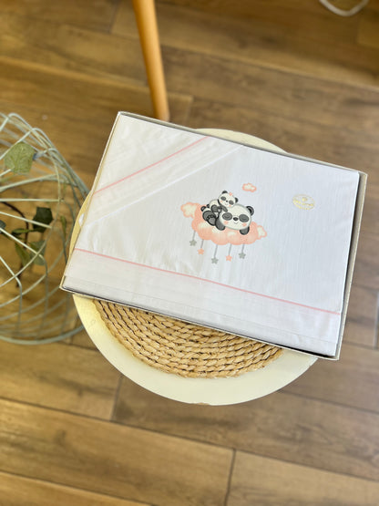 Set carrozzina Panda rosa