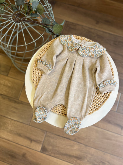 Tutina in ciniglia Flower