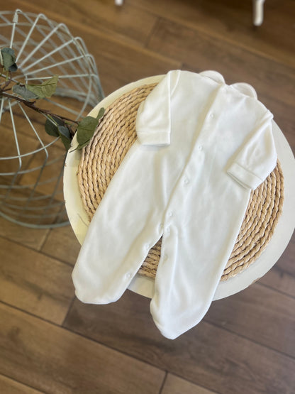 Completo in ciniglia Fiocco beige
