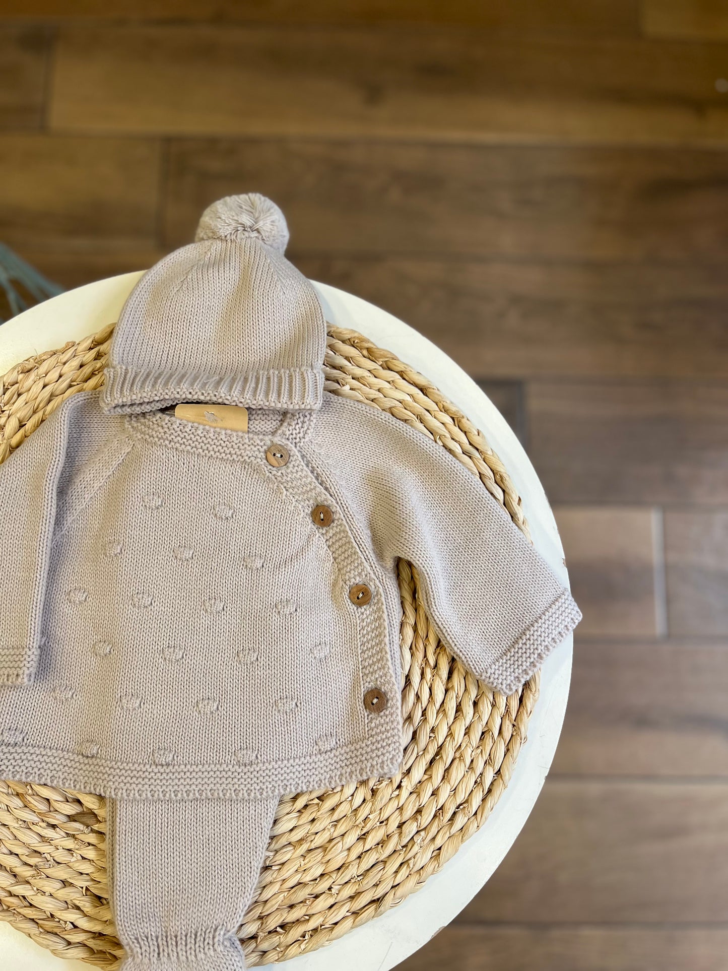 Completo invernale con cappellino Pietra