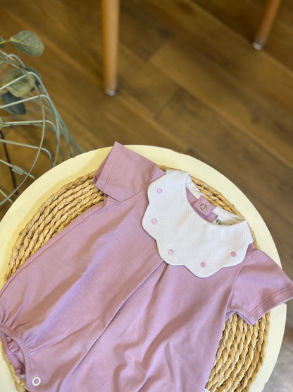 Pagliaccetto con colletto Nuvola Pois