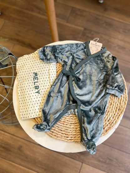 Tutina in ciniglia Soft Bamboo Verde