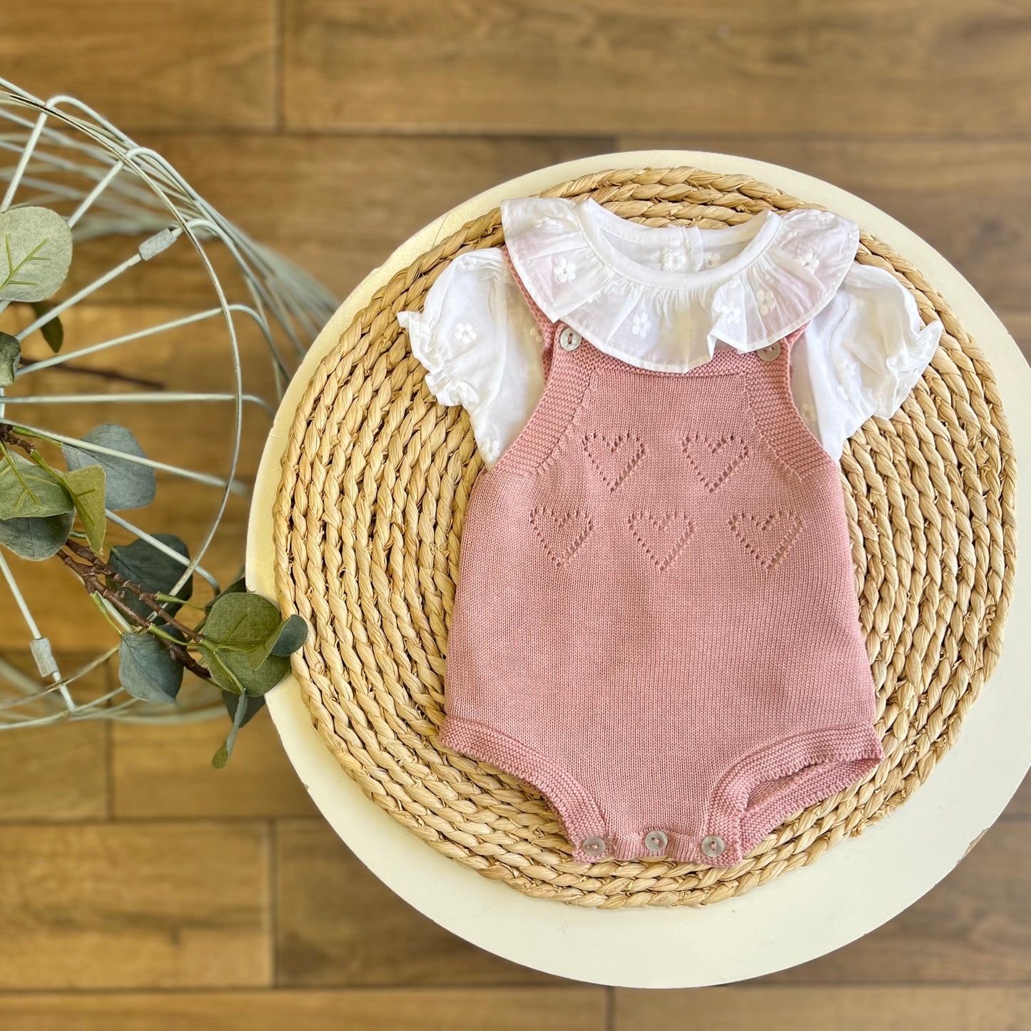 Camicia e salopette Cuori maquillage