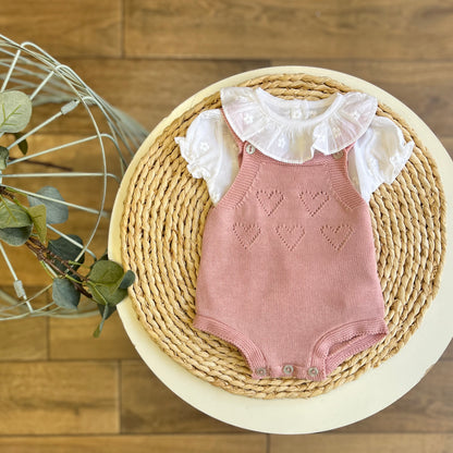 Camicia e salopette Cuori maquillage