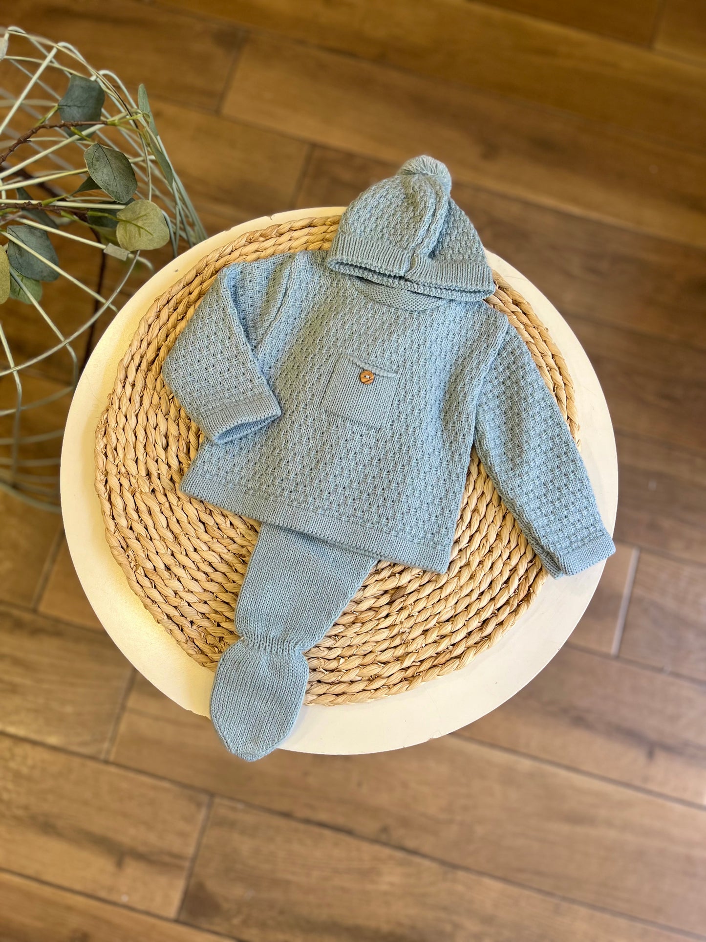 Completo invernale con cappellino Azul