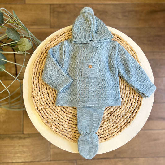 Completo invernale con cappellino Azul