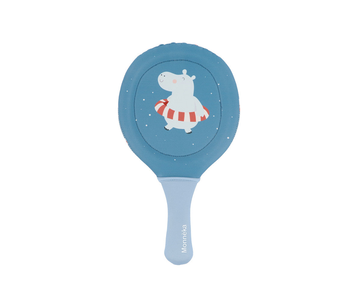 Racchette Spiaggia Neoprene Hippos