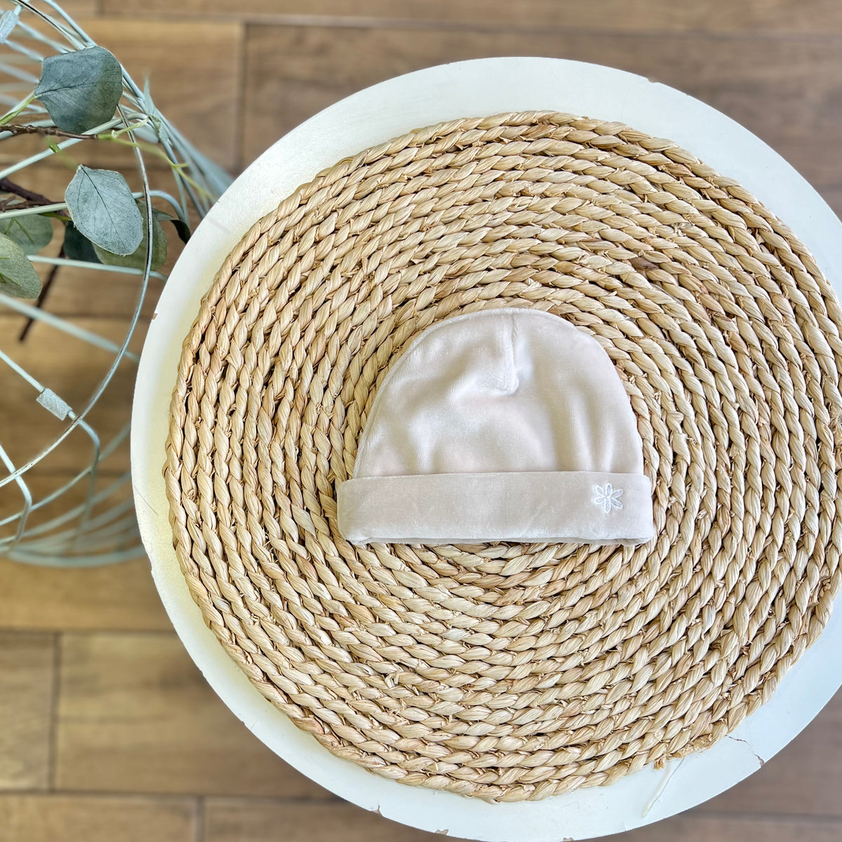 Cappellino ciniglia Beige