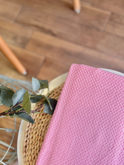 Coperta Rosa in cotone Bamboo