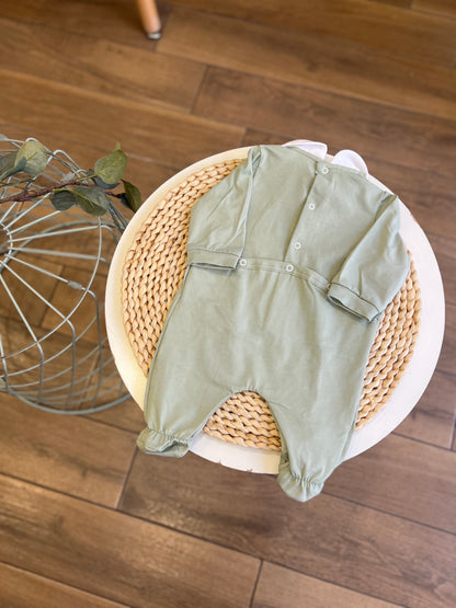 Tutina in cotone salvia