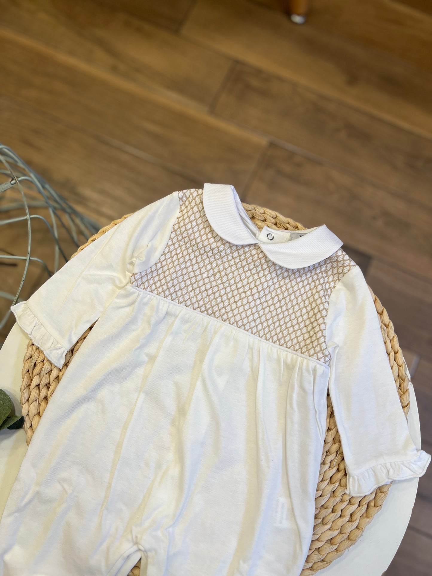 Tutina Punto Smock Panna