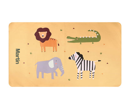 Telo Microfibra Wild Animals Personalizzabile