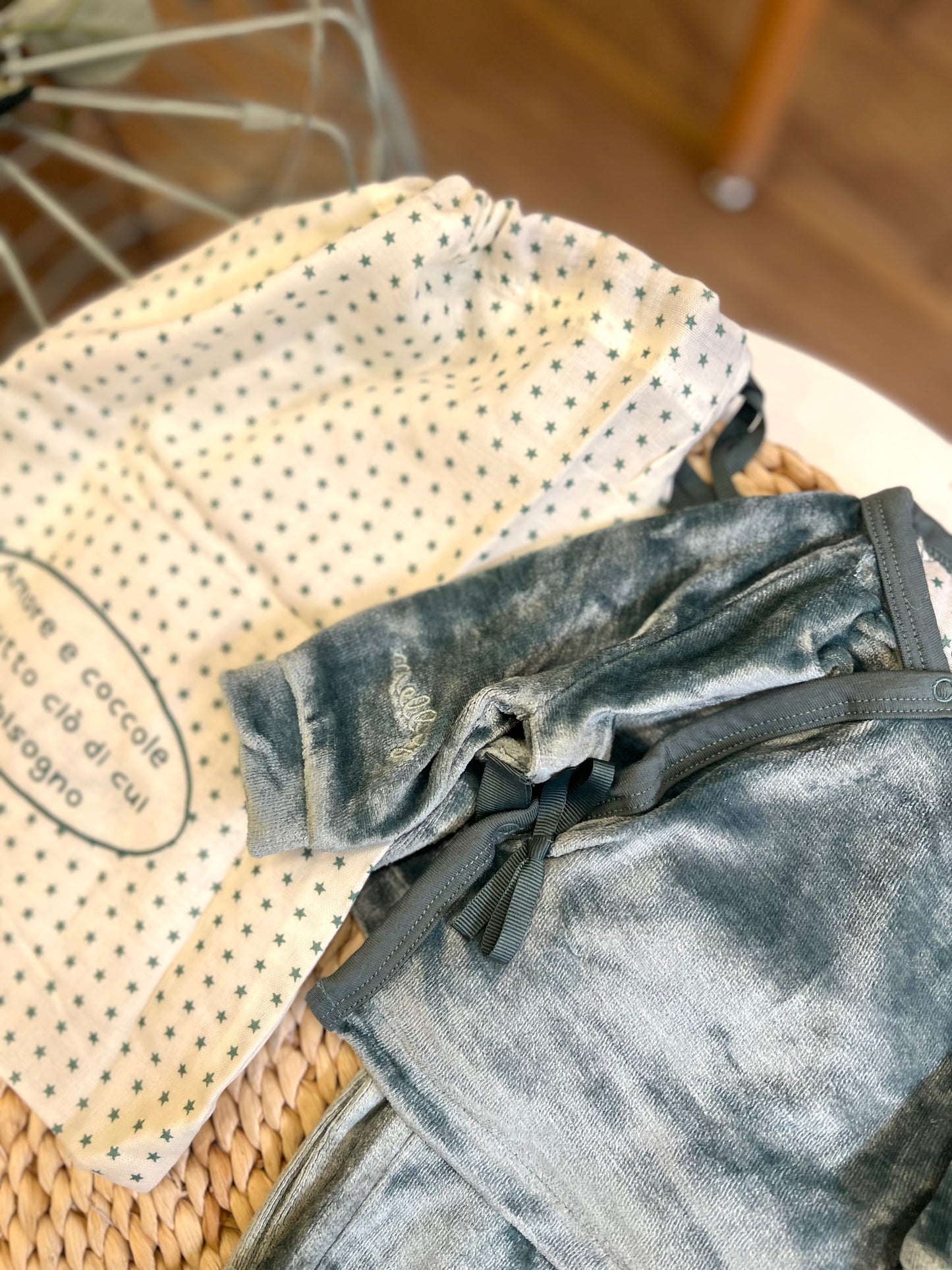 Tutina in ciniglia Soft Bamboo Verde