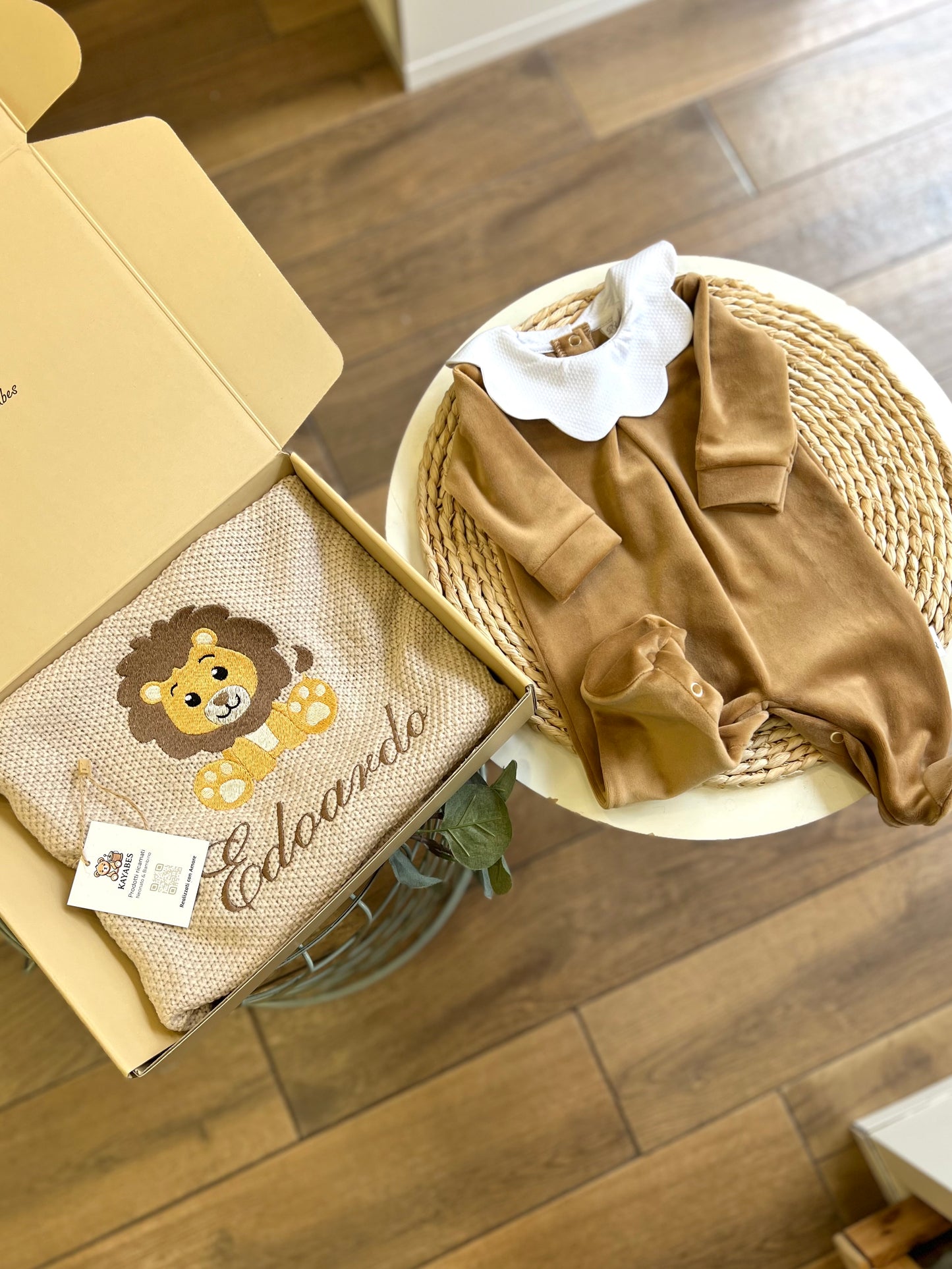 Copertina carrozzina personalizzata con disegno e nome