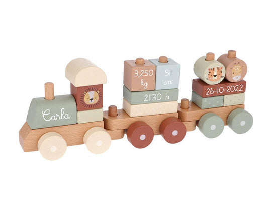Trenino Legno Zoo Sage Personalizzabile (TEMPO EXTRA per realizzazione)