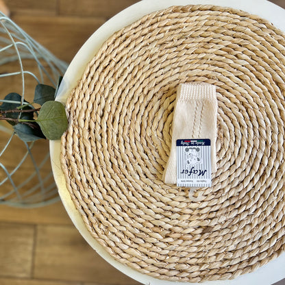 Calzini caldo cotone traforati Beige