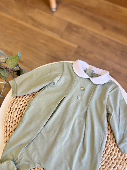 Tutina in cotone salvia