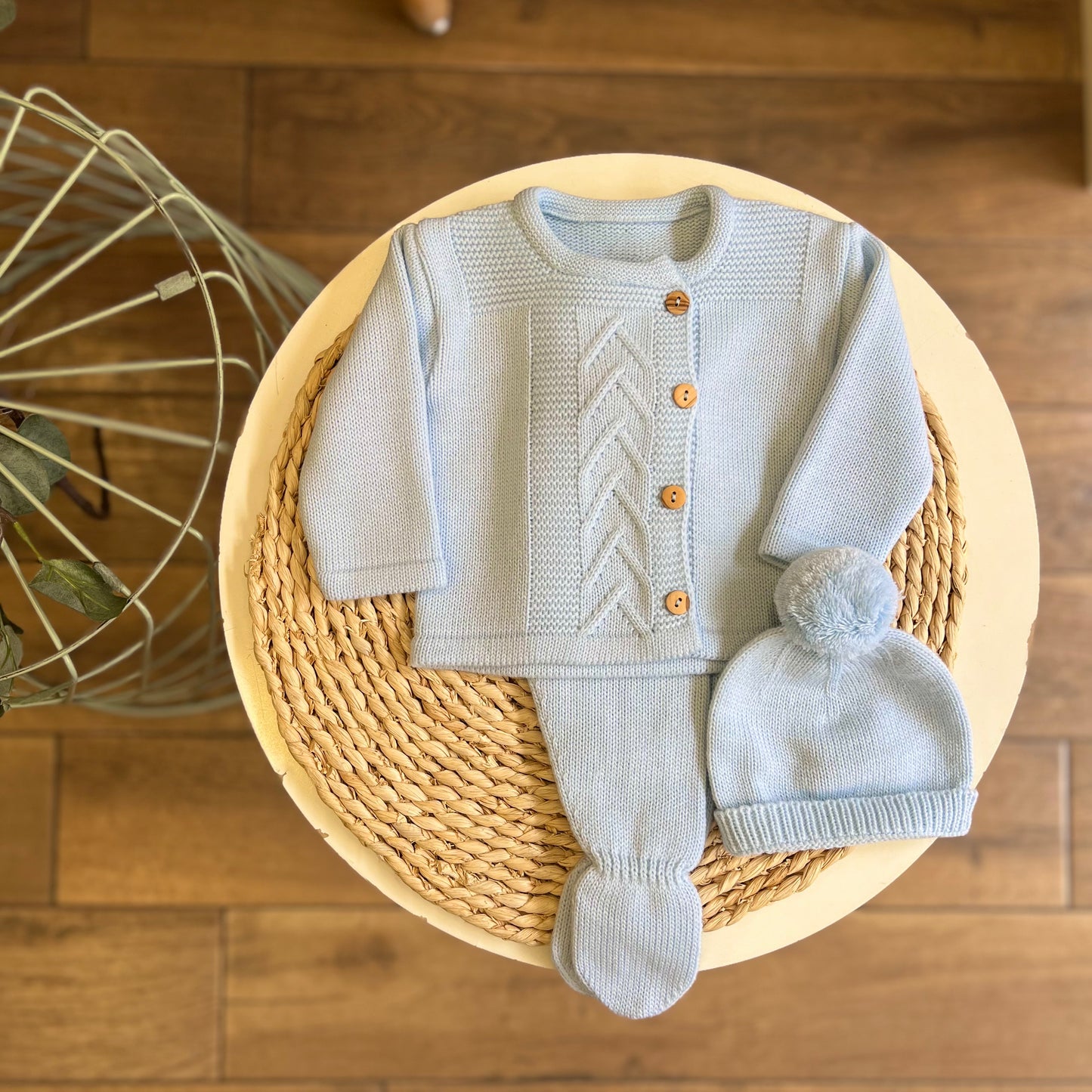 Completo invernale Celeste con cappellino
