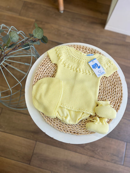 Set 4 pezzi in filo estivo Lemon
