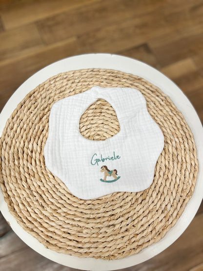 Bavetta personalizzata con ricamo