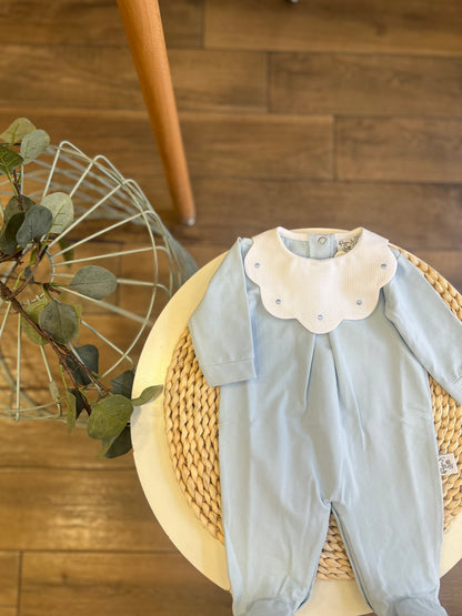 Tutina con colletto Nuvola Pois